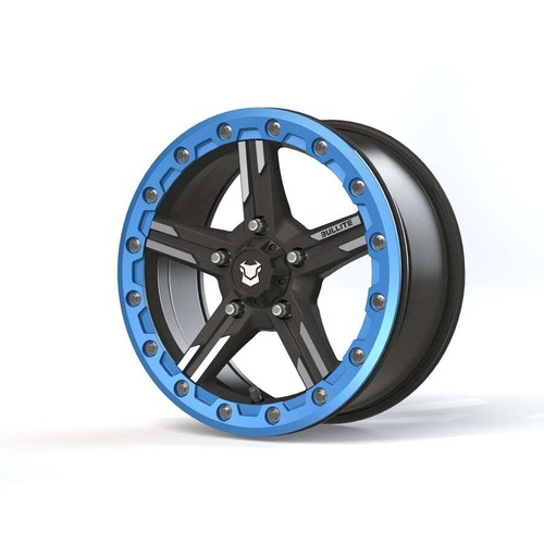 Bullite Bt-09 Satin Black W/ Sapphire Blue Beadlock - Part Number BT091507051141124 Bullite Bt-09 Satin Black W/ Sapphire Blue Beadlock Photo