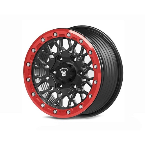 Bullite Pro-07 Satin Black W/ Bullite Red Beadlock - Part Number BS071507061391223 Bullite Pro-07 Satin Black W/ Bullite Red Beadlock Photo