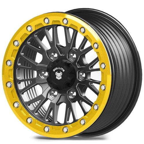 Bullite Pro-08 Satin Black W/ Neo Yellow Beadlock Photo