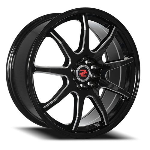 Drag Concepts Dc31 Gloss Black Milled - Part Number DC31185545-35GBML Drag Concepts Dc31 Gloss Black Milled Photo