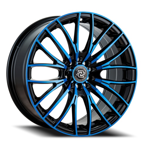 Drag Concepts Dc37 Gloss Black W/ Blue Face - Part Number DC371770010-38GBBF Drag Concepts Dc37 Gloss Black W/ Blue Face Photo