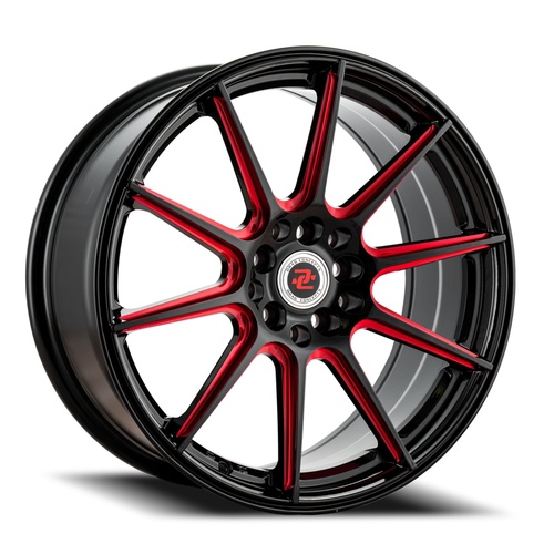 Drag Concepts Dc39 Black W/ Red Milling - Part Number DC39185545-35RML Drag Concepts Dc39 Black W/ Red Milling Photo