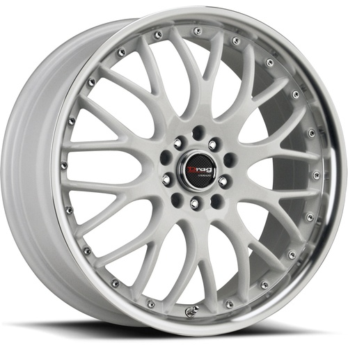 Drag Dr19 White W/ Machined Lip - Part Number DR191875054573W Drag Dr19 White W/ Machined Lip Photo