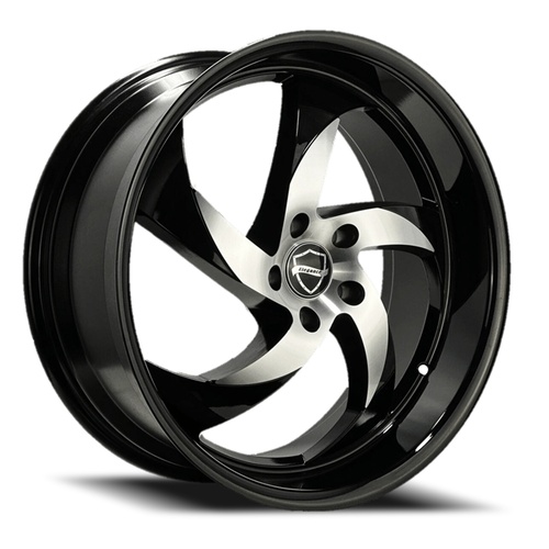 Elegance Danger Gloss Black Machined - Part Number EDANGER-2511515GBMBL Elegance Danger Gloss Black Machined Photo