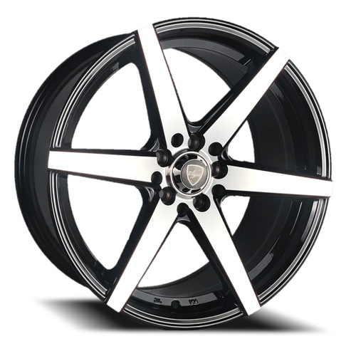 Elegance E002 Gloss Black Machined Photo