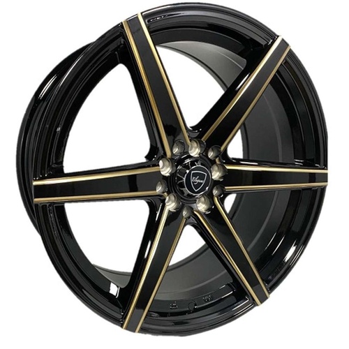 Elegance E002 Gloss Black W/ Bronze Milled Accents - Part Number E002-18510033GBMLBZ Elegance E002 Gloss Black W/ Bronze Milled Accents Photo