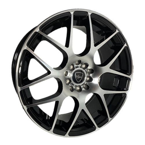 Elegance E004 Gloss Black Machined - Part Number E004-18510035GBM Elegance E004 Gloss Black Machined Photo