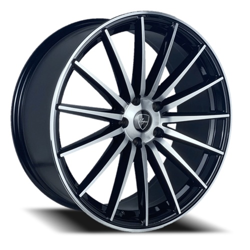 Elegance E007 Gloss Black Machined - Part Number E007-17510035GBM Elegance E007 Gloss Black Machined Photo