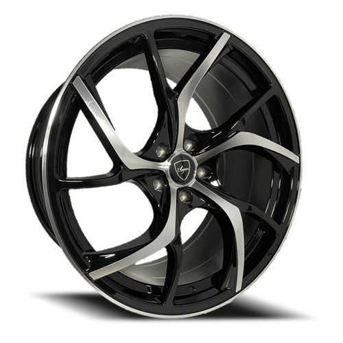 Elegance E008 Gloss Black Machined Photo