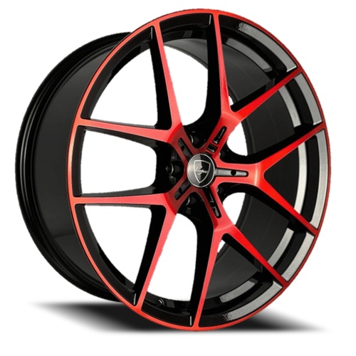 Elegance E017 Gloss Black W/ Candy Red Face - Part Number E017-20512030GBRF Elegance E017 Gloss Black W/ Candy Red Face Photo