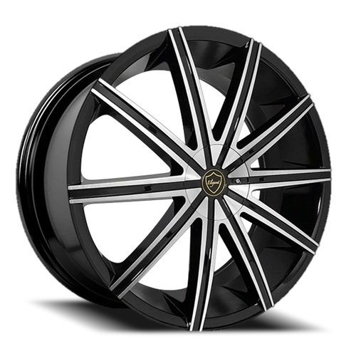 Elegance El908 Gloss Black Machined - Part Number EL908-0512032GBM Elegance El908 Gloss Black Machined Photo