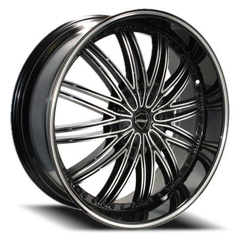 Elegance El911 Gloss Black Machined - Part Number EL911-2613524GBM Elegance El911 Gloss Black Machined Photo