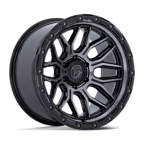 Fuel Fc881 Surge Gloss Black Machined W/ Gray Tint