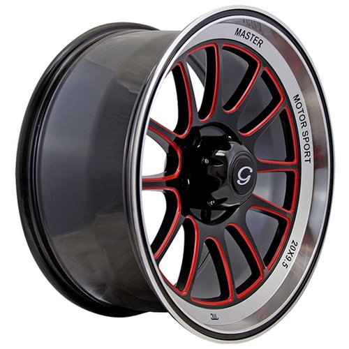G-Line Alloys G0089 Red & Black - Part Number 00892095513915BRW G-Line Alloys G0089 Red & Black Photo
