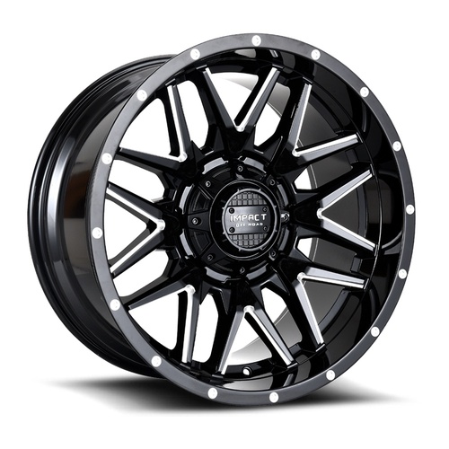 Impact Off-Road 819 Gloss Black Milled Photo