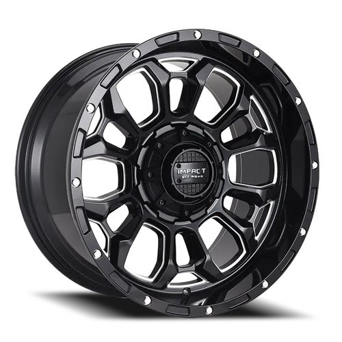 Impact Off-Road 901 Gloss Black Milled - Part Number 901GB-21053-12 Impact Off-Road 901 Gloss Black Milled Photo