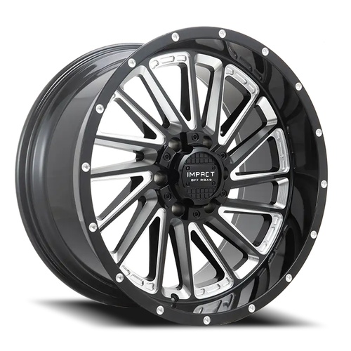 Impact Off-Road 903 Gloss Black Milled - Part Number 903GB-21066-12 Impact Off-Road 903 Gloss Black Milled Photo