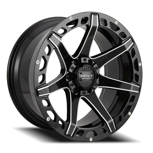 Impact Off-Road 904 Gloss Black Milled Photo