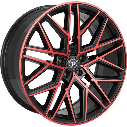 Impact 602 Gloss Black W/ Red Machined Face - Part Number 602BMRF-28512+35 Impact 602 Gloss Black W/ Red Machined Face Photo
