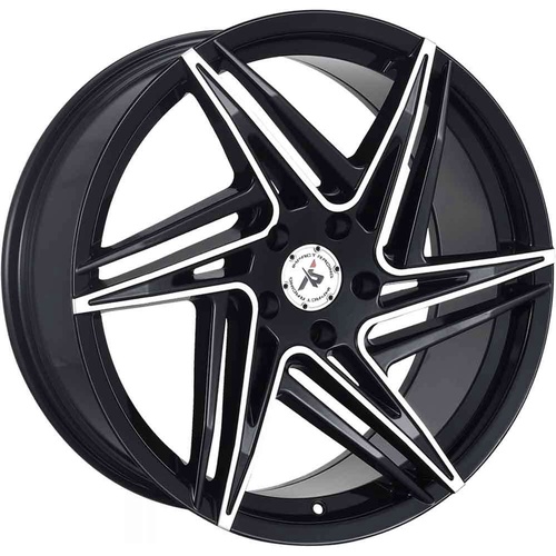 Impact 606 Gloss Black Machined - Part Number 606BMF-28512+35 Impact 606 Gloss Black Machined Photo