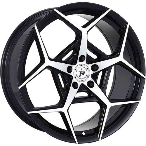 Impact 607 Gloss Black Machined - Part Number 607BMF-28512+35 Impact 607 Gloss Black Machined Photo