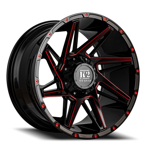 K2 Torque K09 Black W/ Red Milling - Part Number K092010655135-12RML K2 Torque K09 Black W/ Red Milling Photo