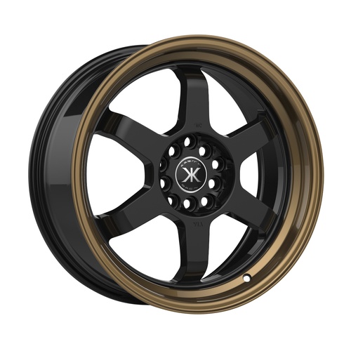 Karma Kr-106 Black Machined W/ Bronze Lip - Part Number KR106-177545+38GBBZ Karma Kr-106 Black Machined W/ Bronze Lip Photo