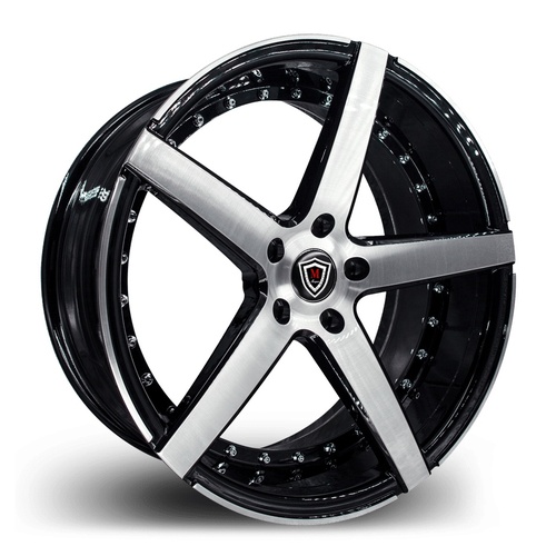 Marquee Wheels M3226 Black Machined Photo