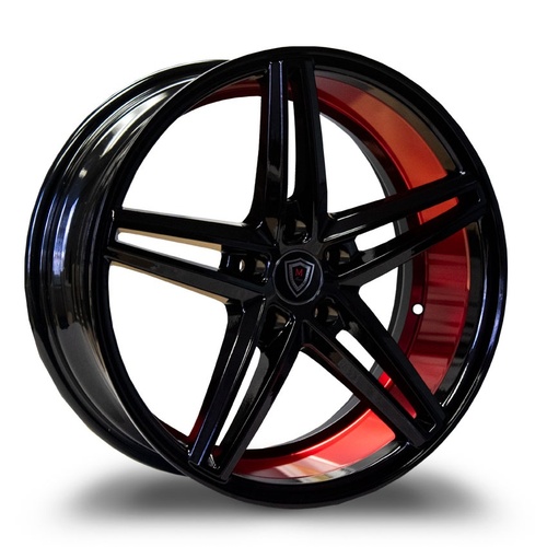 Marquee Wheels M8571 Black & Red Photo