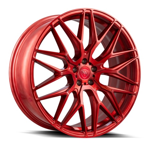 NV Wheels Nv1 Brushed Red - Part Number NV12295114+38BRUSHEDRED NV Wheels Nv1 Brushed Red Photo