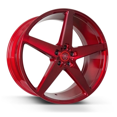 NV Wheels Nvv Brushed Red - Part Number NVV20855112+35BRUSHEDRED NV Wheels Nvv Brushed Red Photo