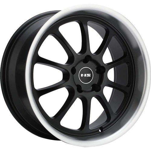 NS Wheels Ns-Ten Matte Black With Machined Lip - Part Number NS-TEN1885A23+35MBLP NS Wheels Ns-Ten Matte Black With Machined Lip Photo