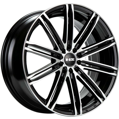 NS Wheels Ns1601 Gloss Black Machined - Part Number NS1601177526+38BMF NS Wheels Ns1601 Gloss Black Machined Photo