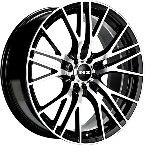 NS Wheels Ns1604 Gloss Black Machined - Part Number NS1604188026+38BMF NS Wheels Ns1604 Gloss Black Machined Photo