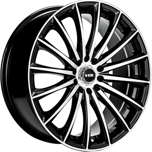 NS Wheels Ns1801 Gloss Black Machined - Part Number NS1801177526+38BMF NS Wheels Ns1801 Gloss Black Machined Photo