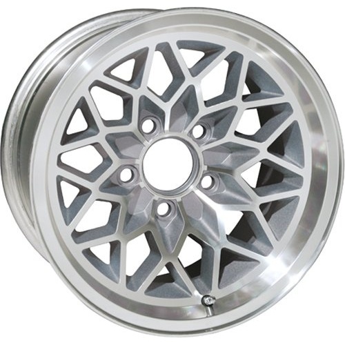 US Wheel Aluminum Snowflake Silver Machined - Part Number 350-8934S US Wheel Aluminum Snowflake Silver Machined Photo