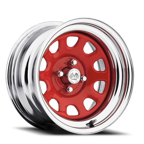 US Wheel Daytona Drifter Red And Chrome - Part Number 022-5712PRC US Wheel Daytona Drifter Red And Chrome Photo