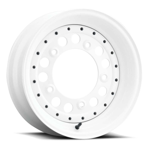 US Wheel Vw Modular With Rivets Gloss White - Part Number 930-5554PWR US Wheel Vw Modular With Rivets Gloss White Photo