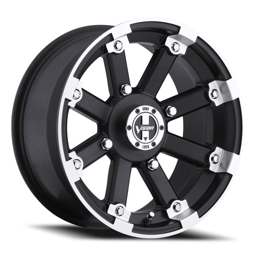 Vision Offroad LOCKOUT UTV 393 Matte Black With Machined Lip