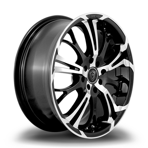 White Diamond W667 Black Machined - Part Number 6671771011011435BP White Diamond W667 Black Machined Photo