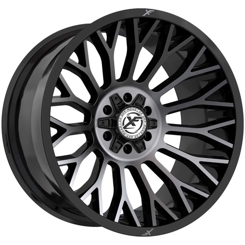 XF Offroad Xf-237 Gloss Black & Machined Titanium Double Dark Tint Photo