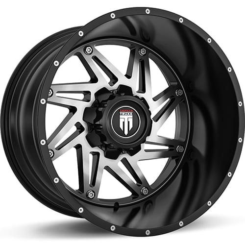 American Truxx Warrior AT165 Black W/ Machined Face - Part Number AT165-21242BM American Truxx Warrior AT165 Black W/ Machined Face Photo