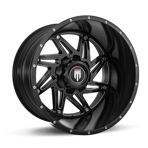 American Truxx Warrior AT165 Black W/ Milled Spokes - Part Number AT165-21025M American Truxx Warrior AT165 Black W/ Milled Spokes Photo