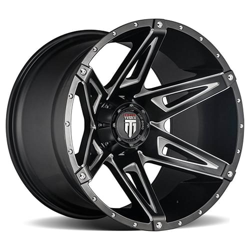 American Truxx Kutz AT1902 Gloss Black W/ Milled Spokes Photo