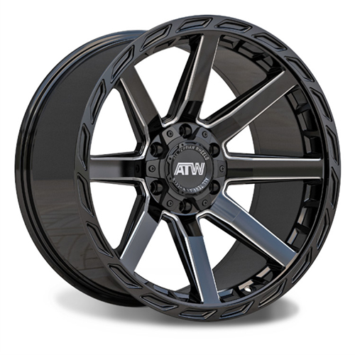 ATW Offroad Everglades Gloss Black W/ Milled Spokes