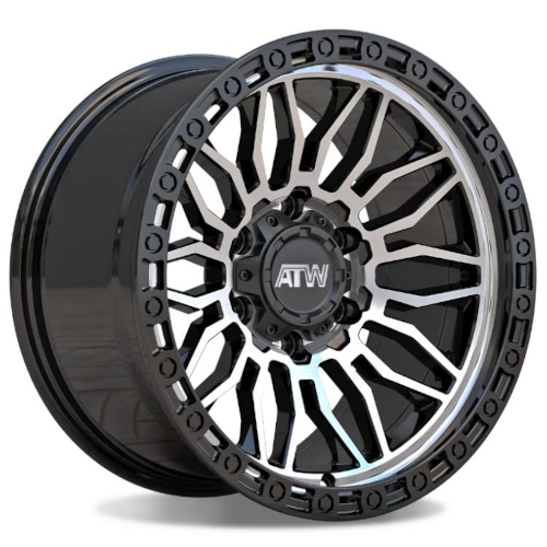 ATW Nile Gloss Black W/ Machined Face & Black Lip - Part Number NIL2105155 ATW Nile Gloss Black W/ Machined Face & Black Lip Photo