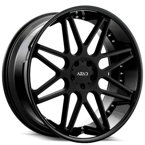 Azad AZ77 Matte Black With Gloss Black Lip - Part Number AZ772495120+35MB/GBL Azad AZ77 Matte Black With Gloss Black Lip Photo