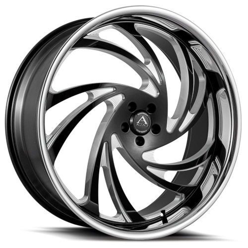 Azad AZ Drip Black Milled With Stainless Lip - Part Number AZDRIP2410BLANK+25BM/SSL Azad AZ Drip Black Milled With Stainless Lip Photo