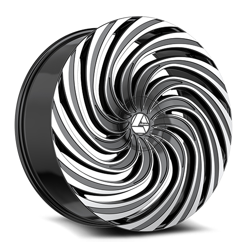 Azara AZA-535 Gloss Black Machined - Part Number AZA-53528955722BM Azara AZA-535 Gloss Black Machined Photo