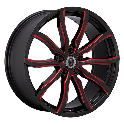 Borghini BW32 Black W/ Red Milled Accents